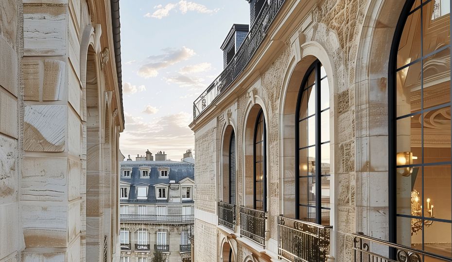 Porte-fenêtre cintrée en aluminium